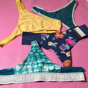 PINK Victoria's Secret Panties Set - Yellow, Teal, Floral